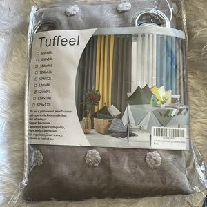 Tuffeel 52 by 96 sheer curtain 2 in pack